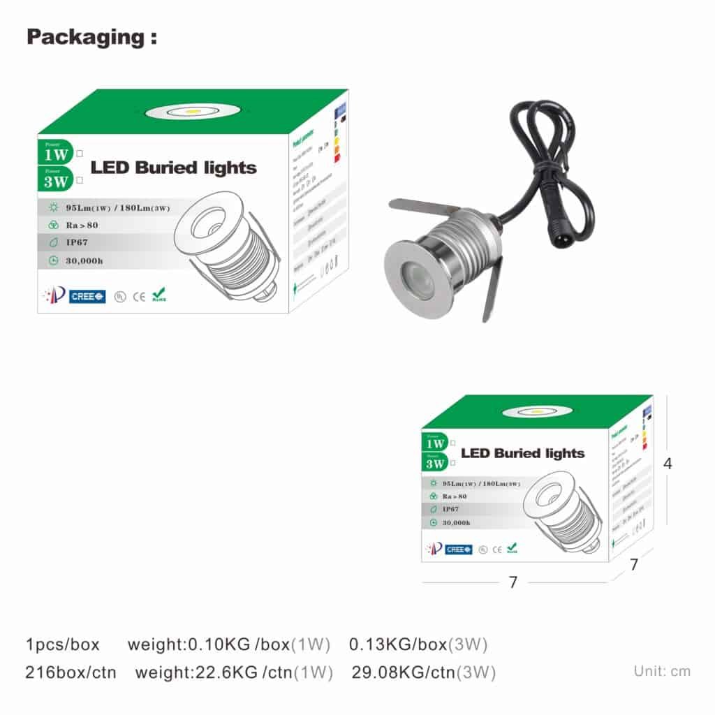 3W IP65 Mini LED Underground Light – Wholesale Mini LED Light Kits ...